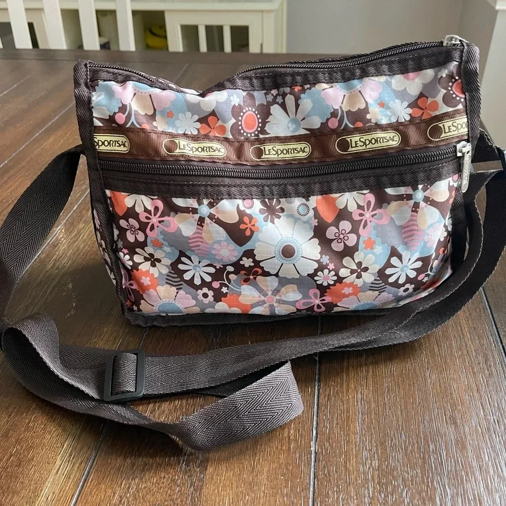LeSportsac crossword body bag